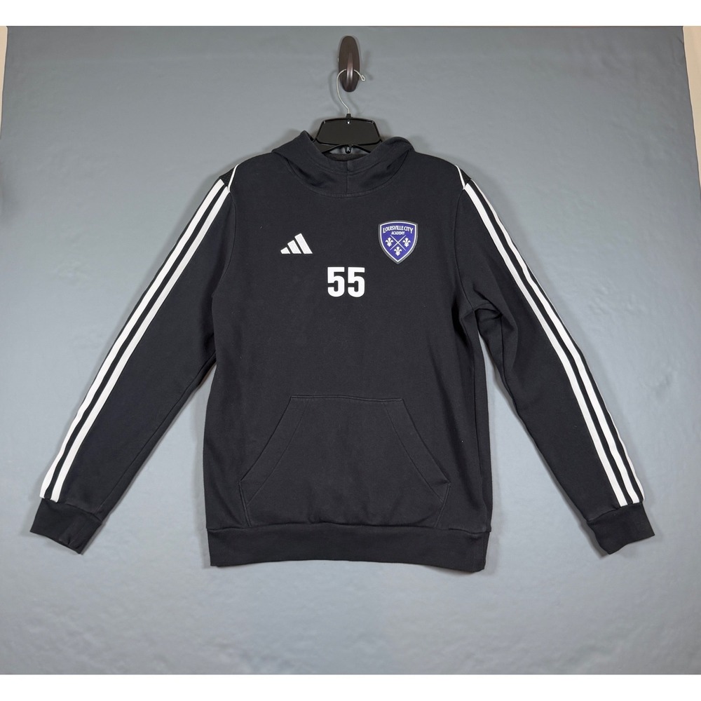 Adidas Tiro 23 League Youth Hoodie Black Sweatshirt Louisville City XL 15-16